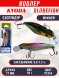 Воблер KYODA Globefish Minnow-77SP, длина 7,7 см, вес 10.0 гр цвет P1244, заглубление 0,8-1,2 м