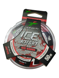 Леска Intech Ice Khaki кр.-коричн. 0.10 50м