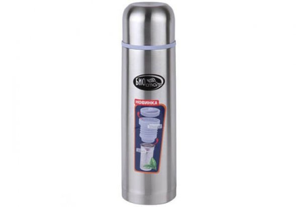 Термос Biostal NB - 1000Z 1.0 л узкое горло пробка с ситечком