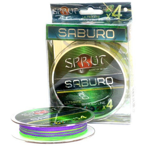 Леска плетеная SPRUT Saburo Soft Ultimate X 4 Multicolor 0.16 95м