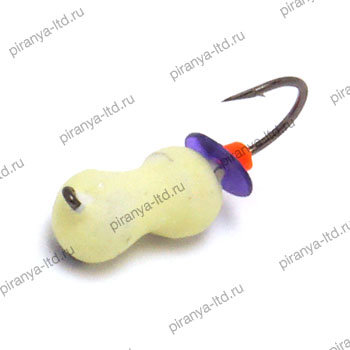 Мормышка вольфрамовая Муравей 2 с фосфором 537