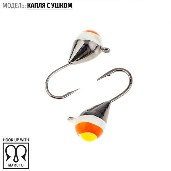 Мормышка вольфрамовая Spider Капля с ушком MW-SP-1130-1-BN гальв. с покр.