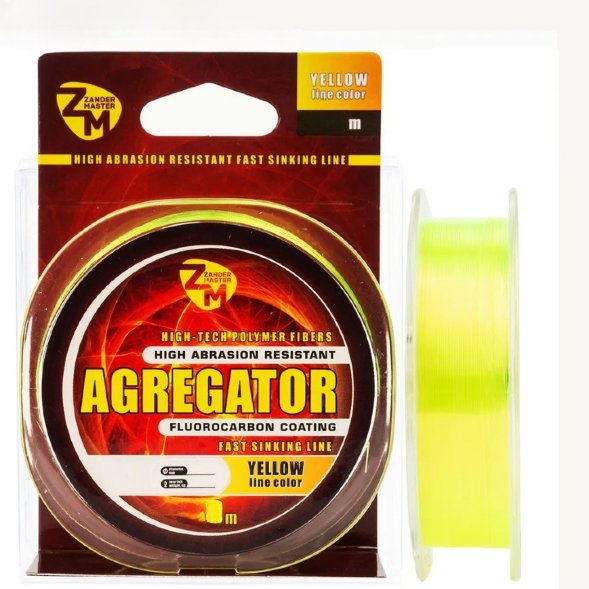 Леска ZanderMaster AGREGATOR 100m, 0.234мм х 5,7кг жёлтая